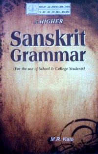 Image of A higher sanskrit grammar : for the use of school and college students